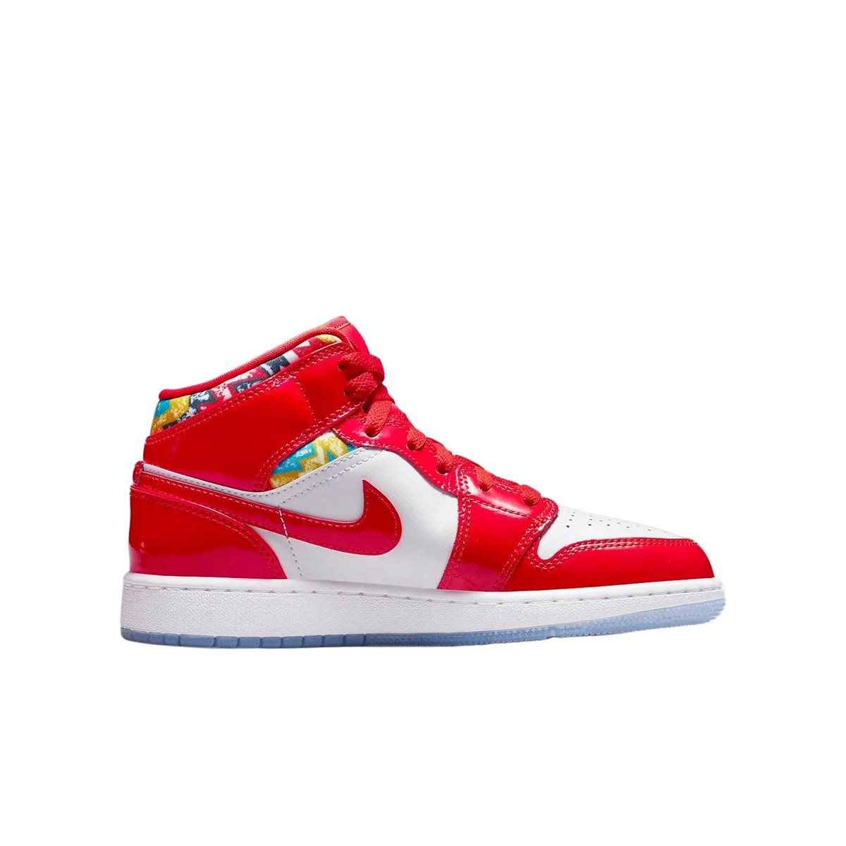 Air Jordan 1 Mid SE "Barcelona Sweater" (Red Patent)