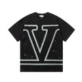 Valentino Garavani spray-effect VLogo oversized T-shirt.