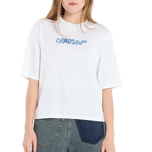 Off-White Cloudy Arrow Skate Logo T-Shirt