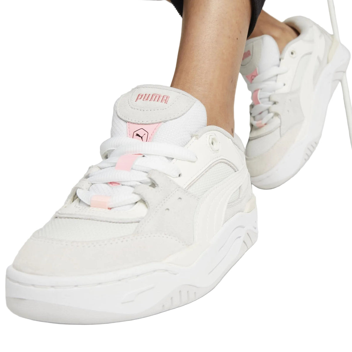 Puma 180 white, grey, soft pink