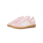 Adidas Spezial in the "Clear Pink / White / Gum" colorway.