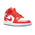 Air Jordan 1 Mid SE "Barcelona Sweater" (Red Patent)