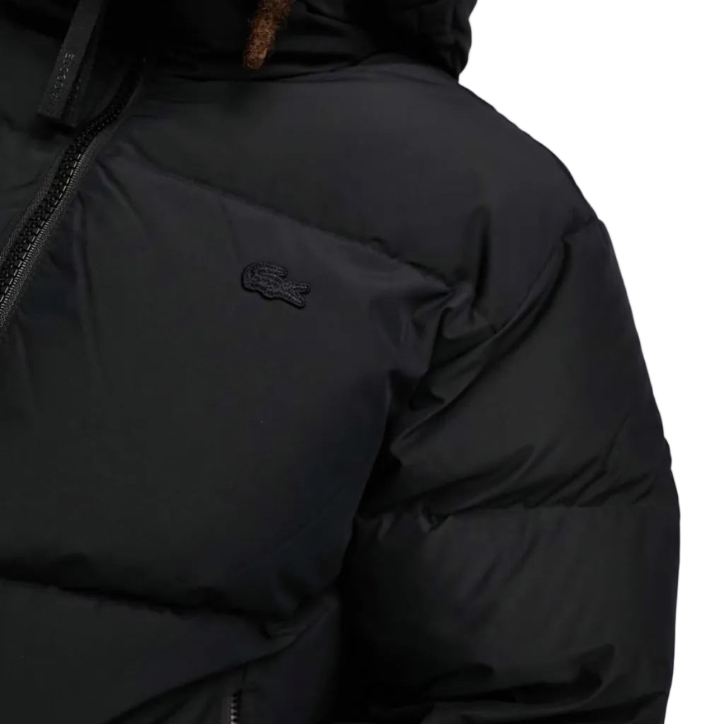 Lacoste Short Water-Repellent Hooded Puffed Jacket