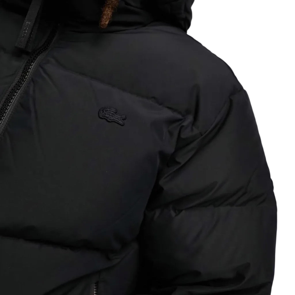 Lacoste Short Water-Repellent Hooded Puffed Jacket